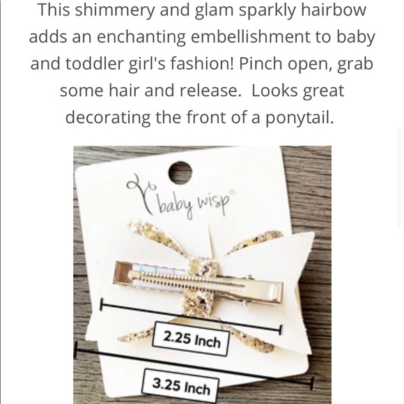 NWT Baby Wisp Courtney Sparkly Bow - Picture 9 of 11